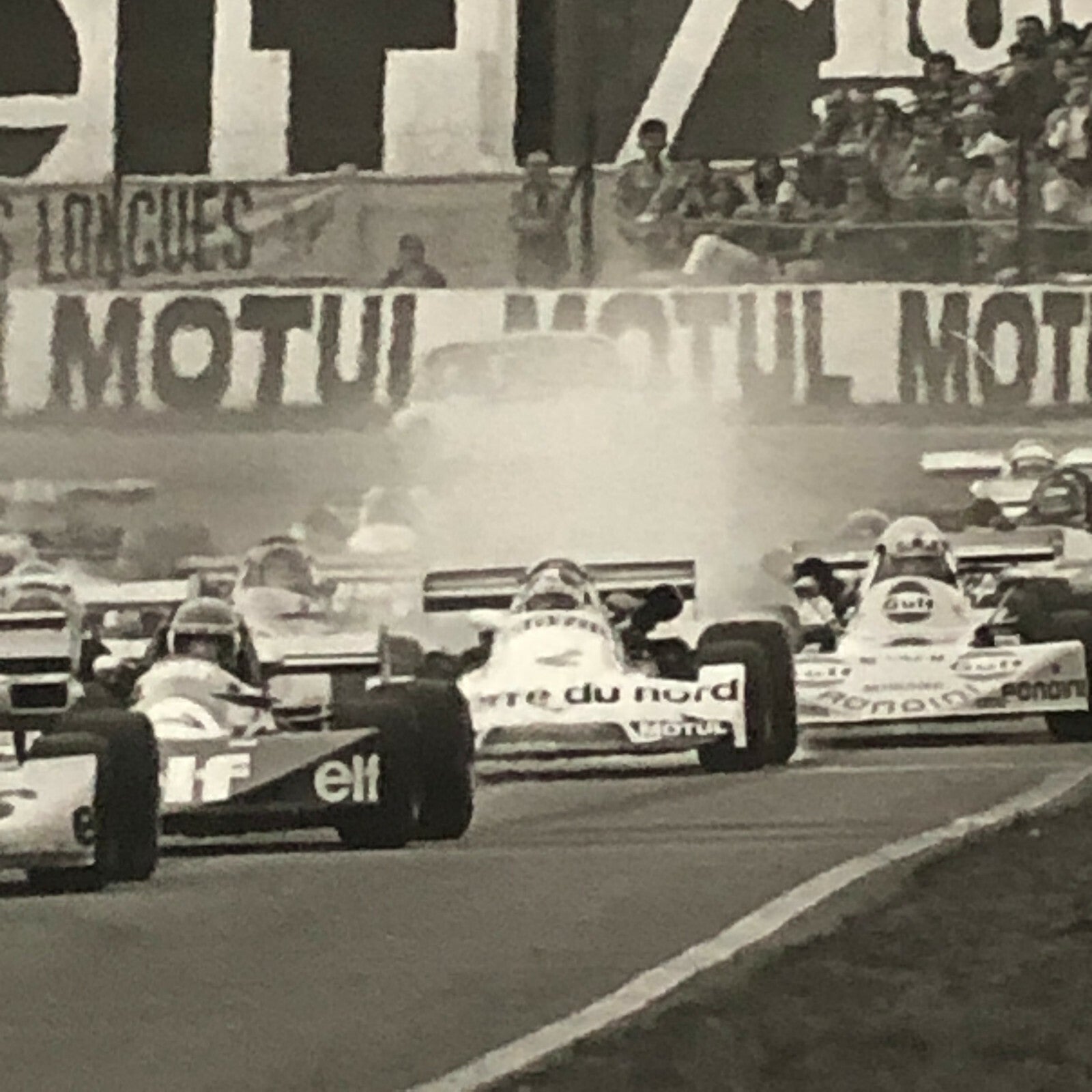 Vintage 1975 Formula 2 F2 Racing Photo Photograph Nogaro Grand Prix Cars 