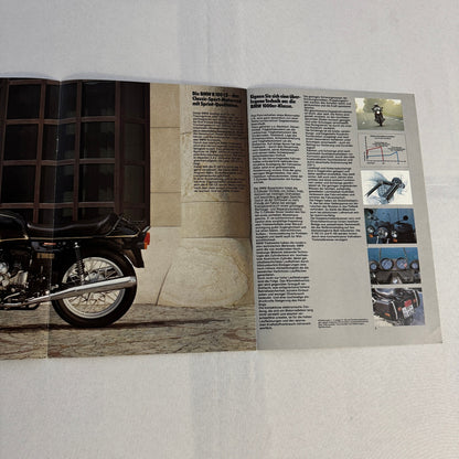 Vintage BMW Motorcycle Bike Sales Brochure R100 RS RT CS GERMAN R100RS R100RT