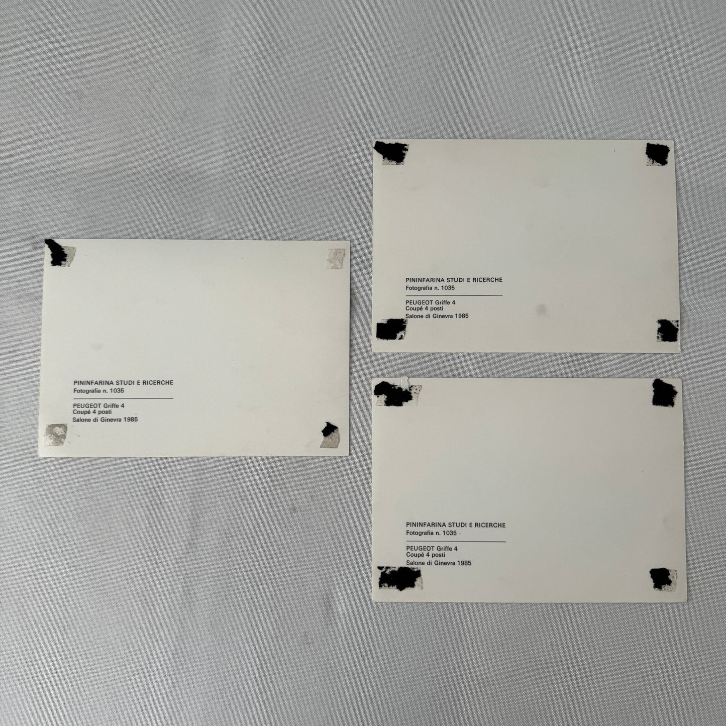 Peugeot Griffe 4 Pininfarina Photo Photograph Print Lot of 3 1985 Concept Car