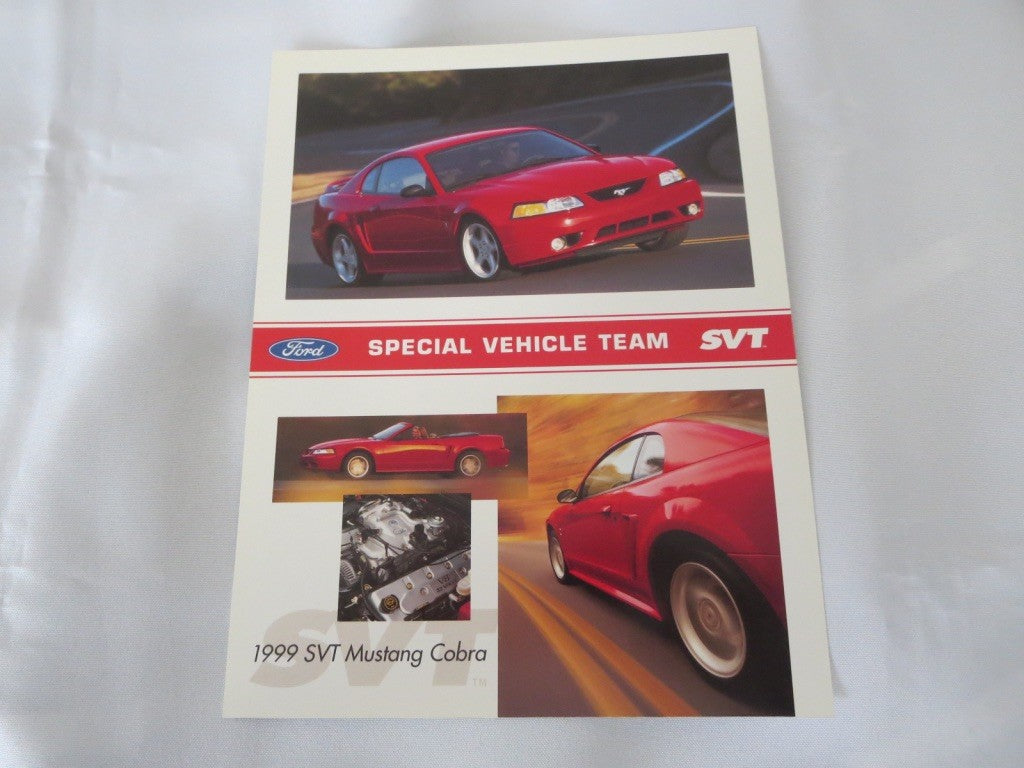 1999 Ford Mustang SVT Cobra Sales Brochure Advertising