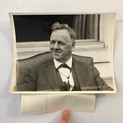 Press Photograph Photo US Ambassador to Mexico Josephus Daniels Portrait