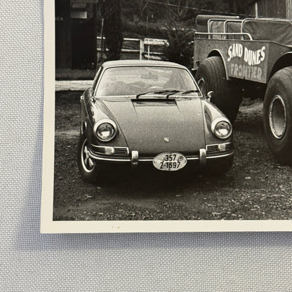 Vintage Porsche 911 Car with Sand Dune Trucks Photo Photograph