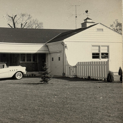 Vintage Photograph Photo Buick Car Automobile Outside House