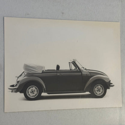 Vintage Volkswagen Beetle Convertible VW Bug Car Photo Photograph Cabriolet