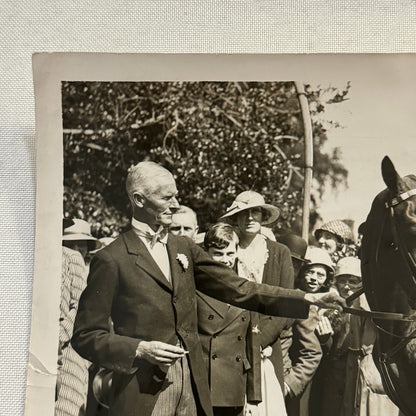 1934 Wedding Press Photo Photograph Horses British Nobles