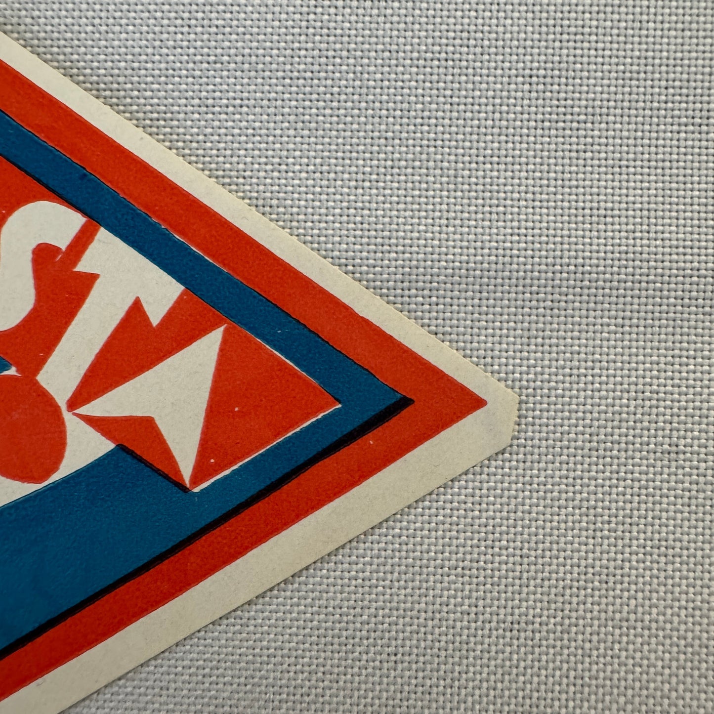 Vintage Travel Label Hotel Posta San Candidio Italy Italian