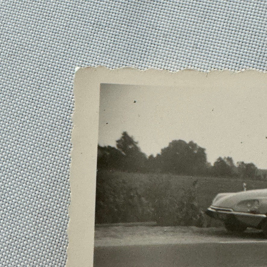 Citroen Car Automobile Towing Camper Trailer Caravan Photo Photograph Print