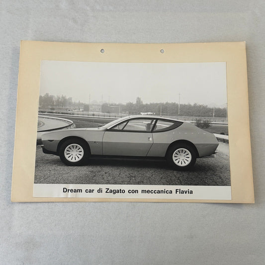 Lancia Flavia SS Zagato Concept Car Prototype Photo Photograph Print Vintage