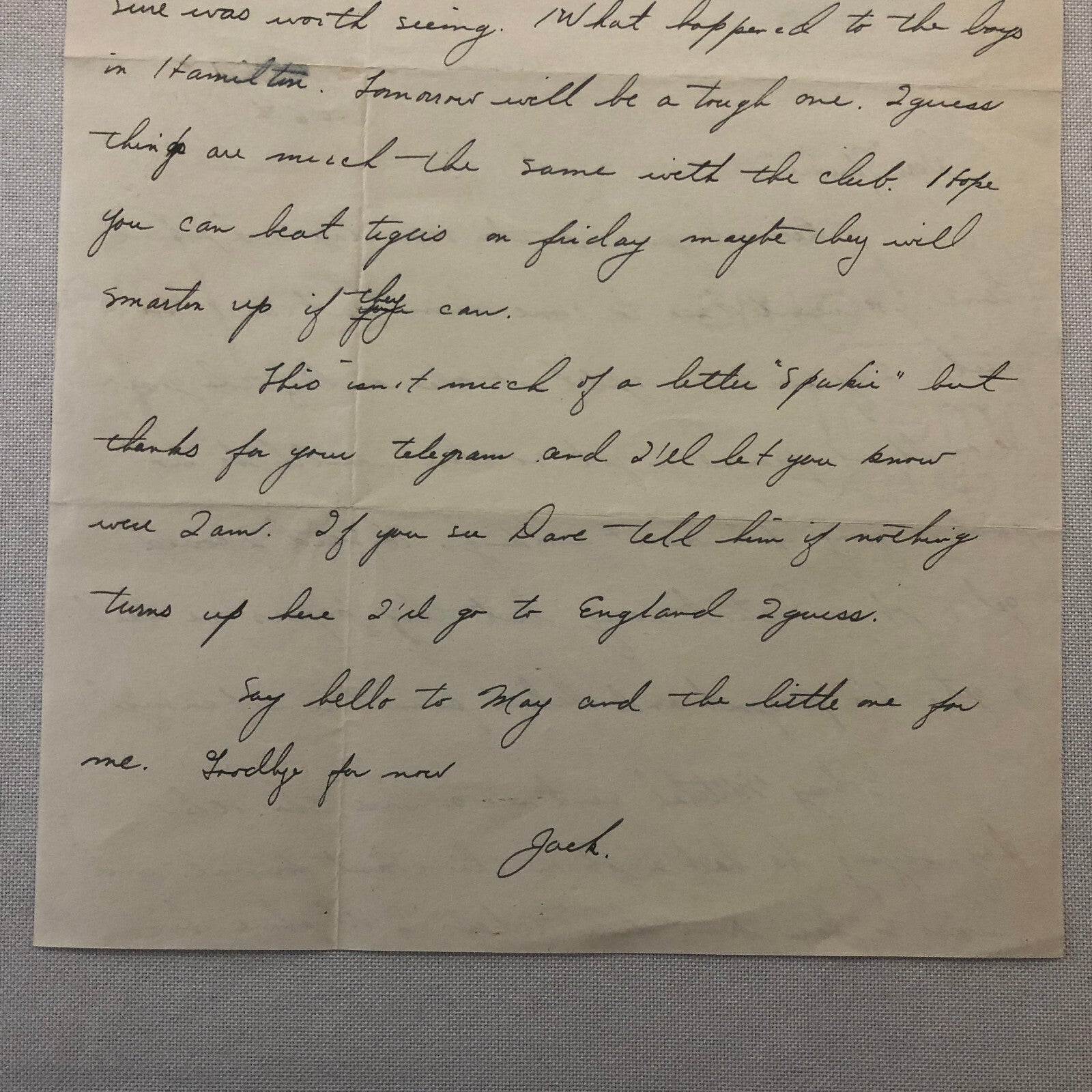 Royal York Hotel Toronto Letterhead Letter Hockey Player Detroit Red Wings Scout