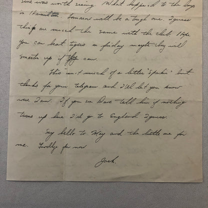 Royal York Hotel Toronto Letterhead Letter Hockey Player Detroit Red Wings Scout