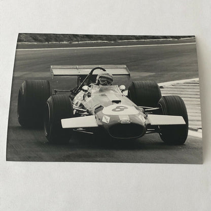 Vintage Racing Photo Photograph Jack Brabham 1969 F1 Grand Prix 