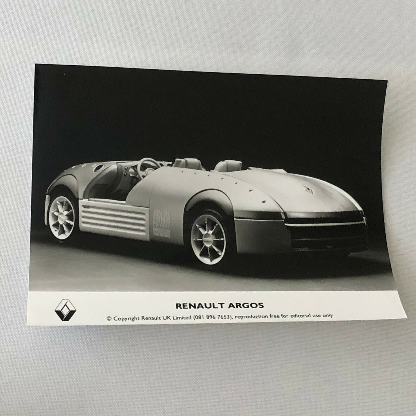 Renault Argos Concept Car Factory Press Photo Photograph Lot of 3
