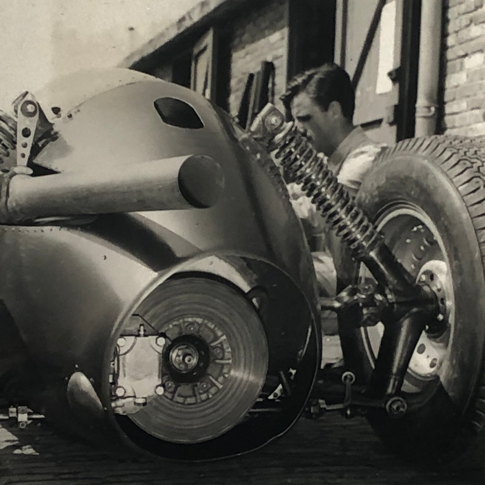 Vintage Racing Photo Photograph BRM Car 1960