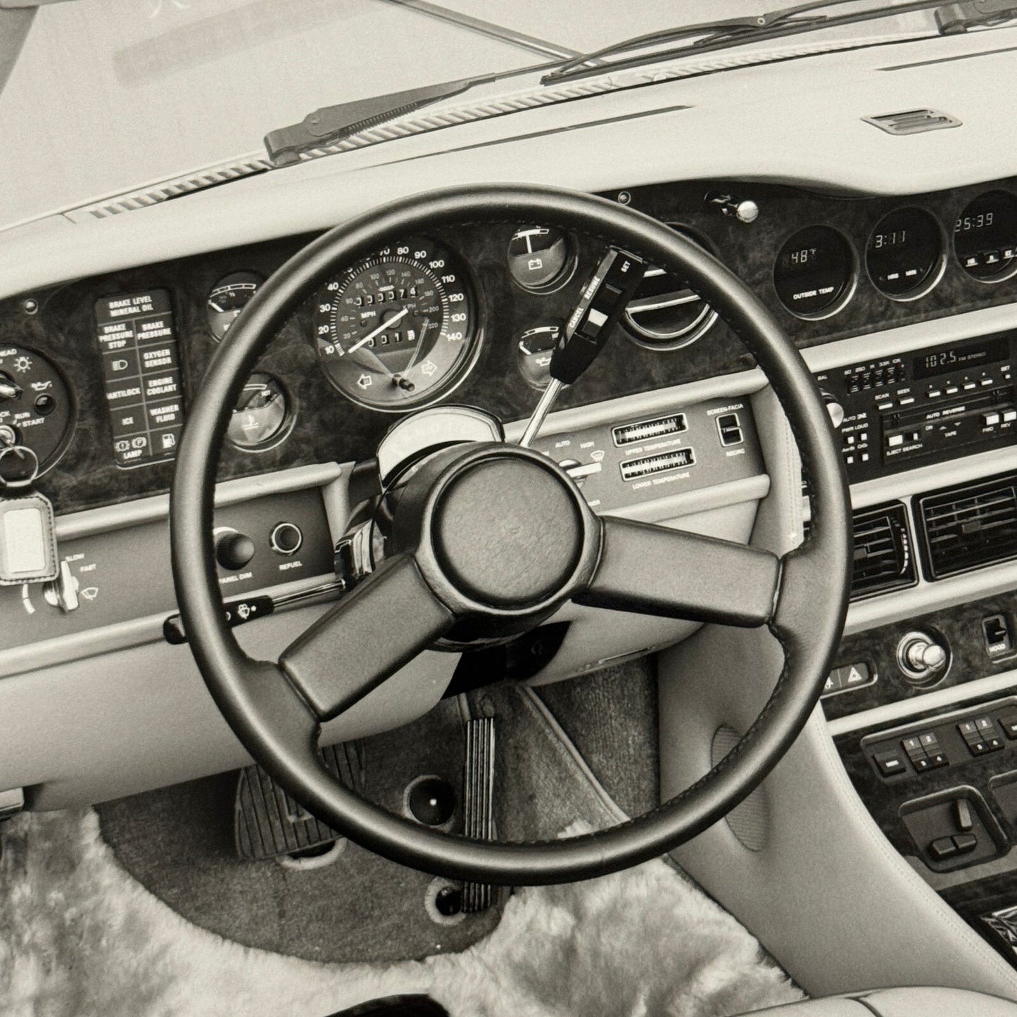 Rolls Royce Corniche II Interior Car Factory Press Photo Photograph