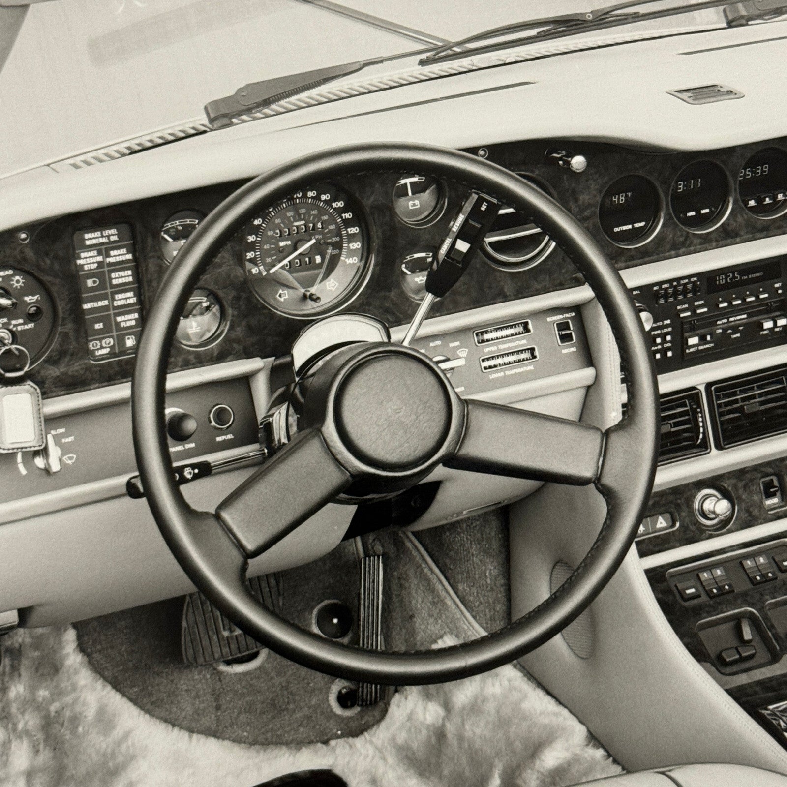 Rolls Royce Corniche II Interior Car Factory Press Photo Photograph