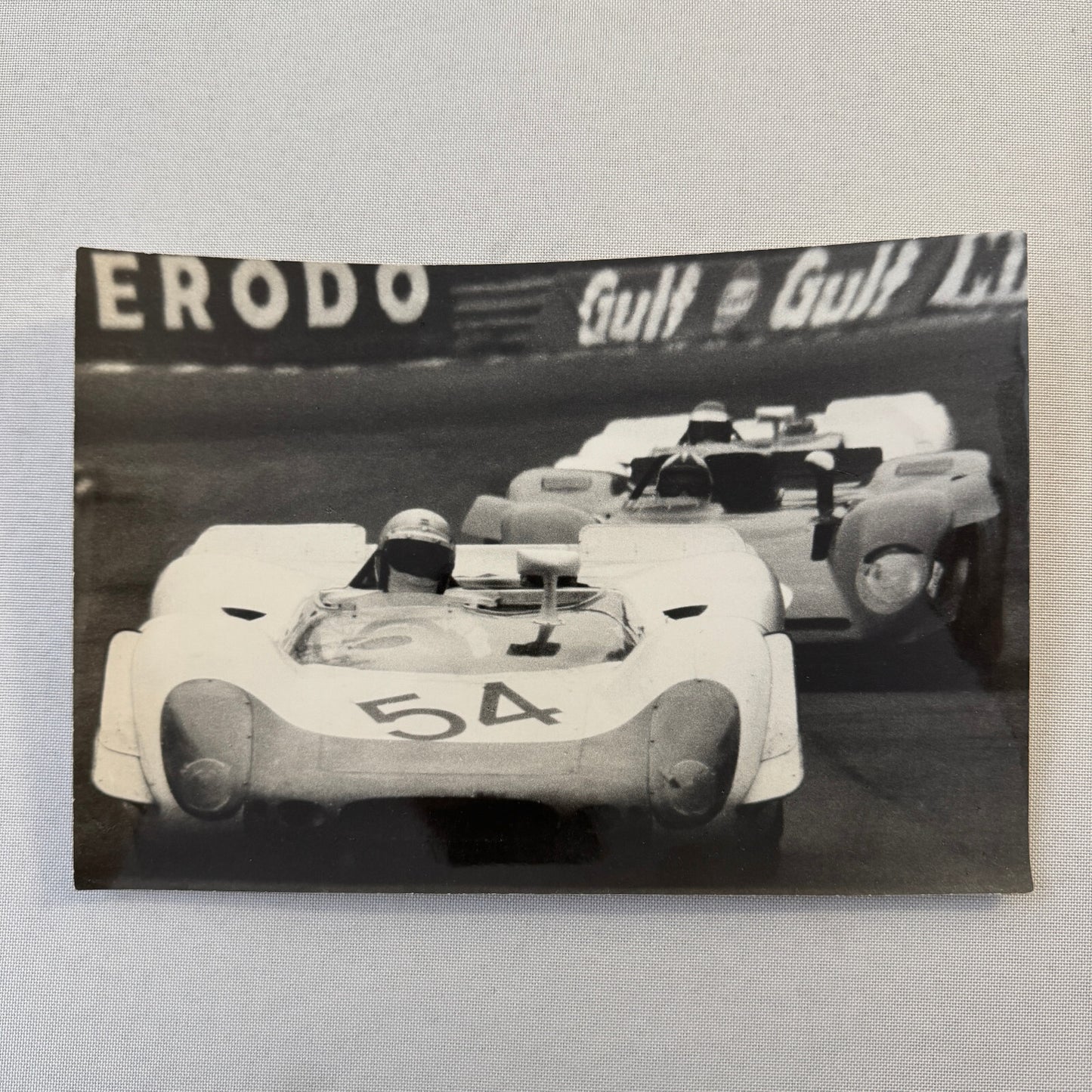 Vintage Porsche Racing Car Photo Photograph
