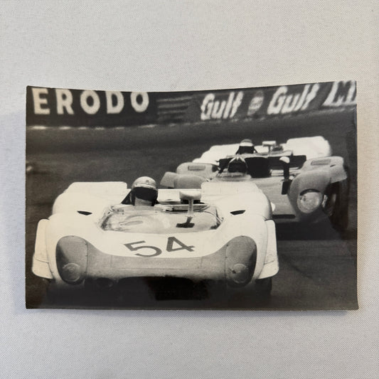 Vintage Porsche Racing Car Photo Photograph