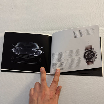 Aston Martin Jaegre Le Coultre Watch Collaboration Press Kit Brochure with CD