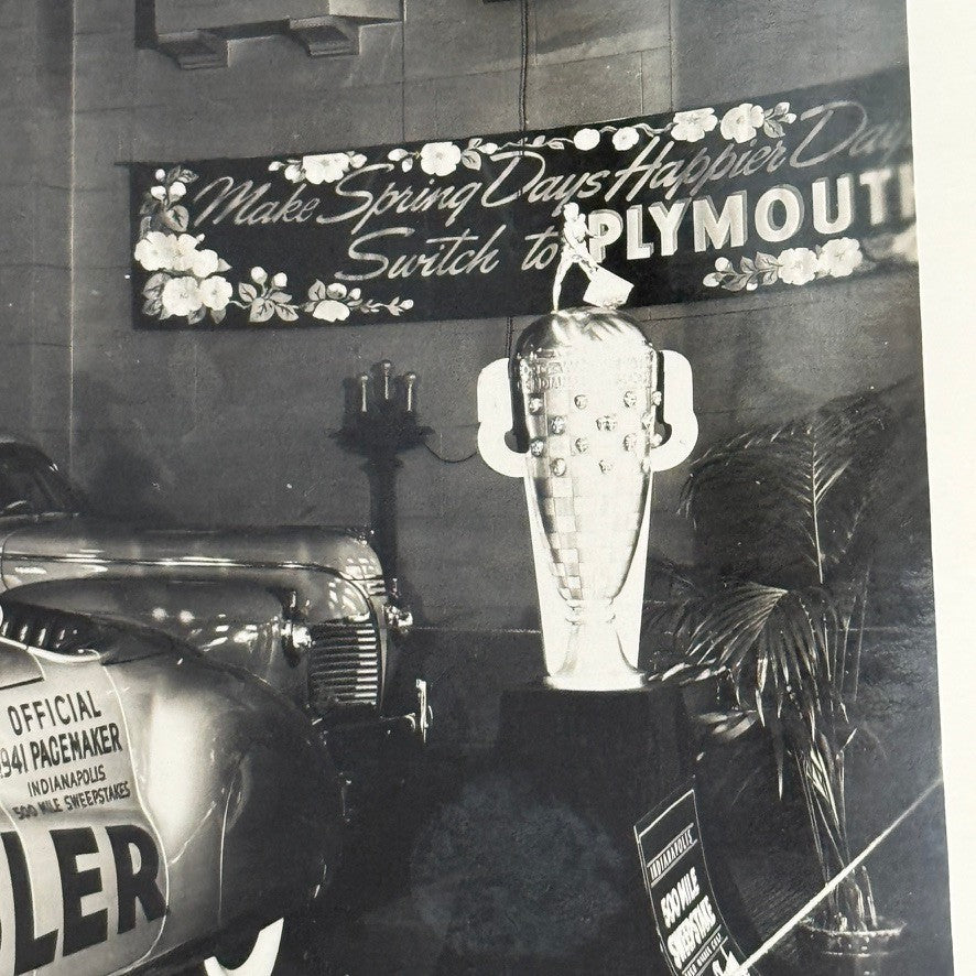 1941 Chryler Indianapolis Motor Speedway Indy Pace Car Photo Modern Print