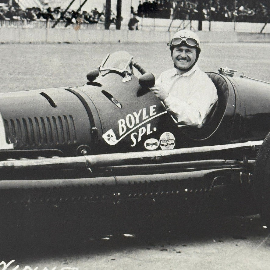 Vintage Racing Photo Wilbur Shaw Indy Indianapolis Motor Speedway 1940 Modern