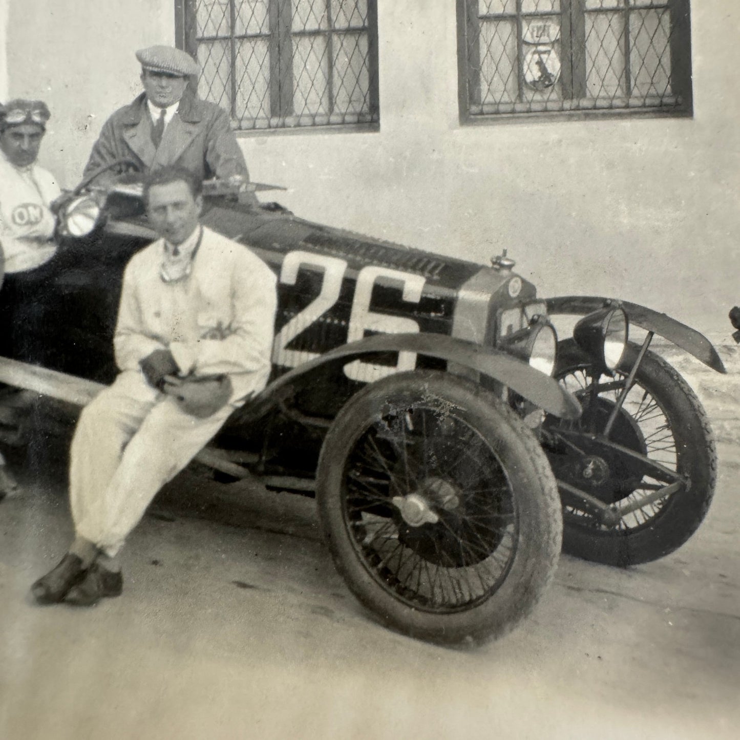 Vintage Car Automobile Racing Race Photo Photograph Print OM Team Italian