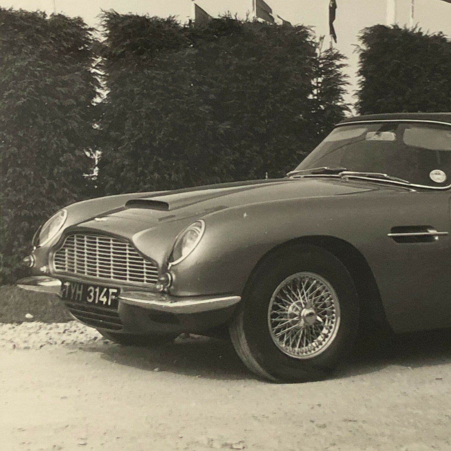 Vintage 1967 Aston Martin Volante Convertible Car Photo Photograph Print