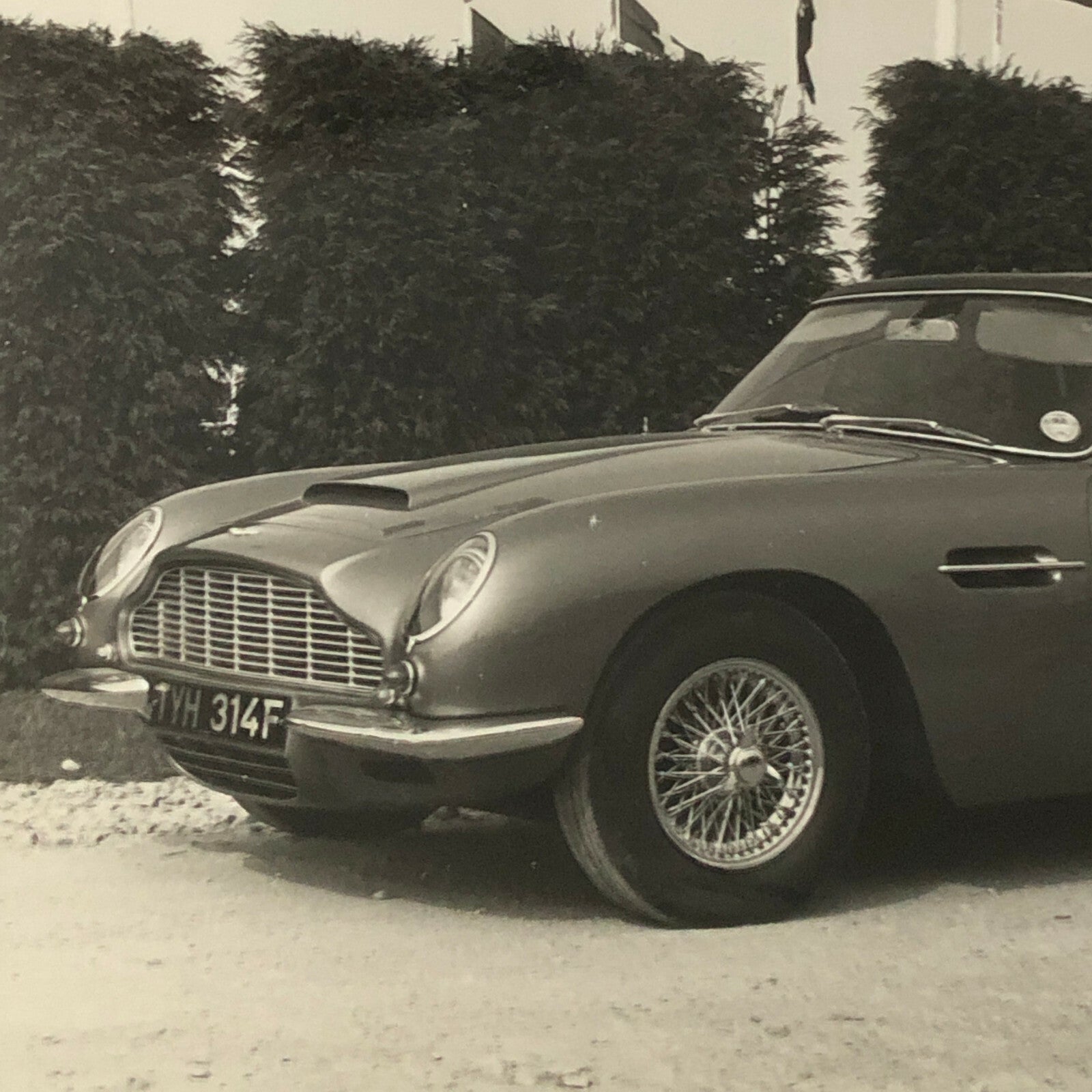 Vintage 1967 Aston Martin Volante Convertible Car Photo Photograph Print