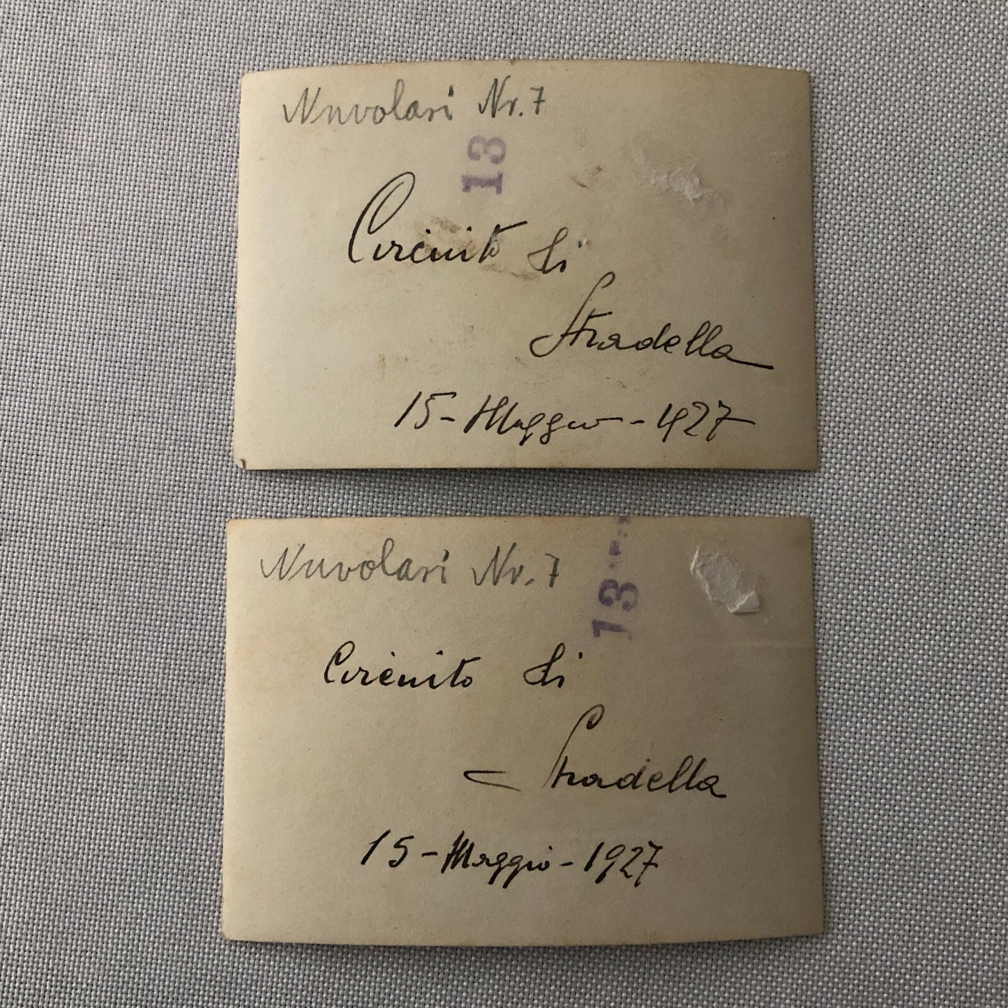 Tazio Nuvolari Motorcycle Racing Photo Photographs 1927 Circuito di Stradella