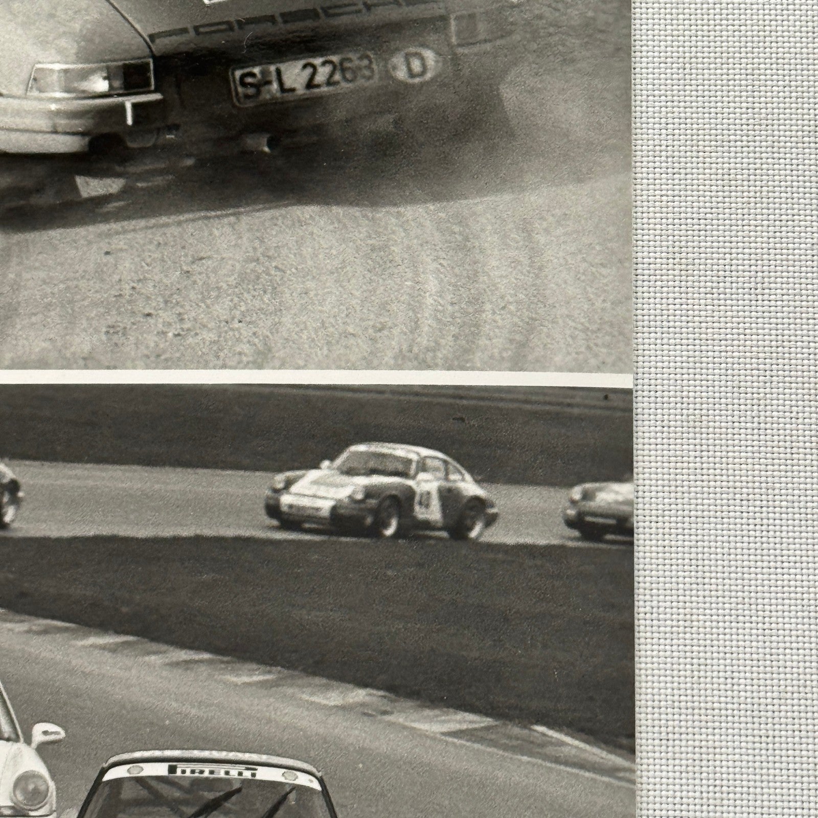 Porsche Racing press Photograph Rally Monte Carlo 911 1992 Porsche Carrera Cup