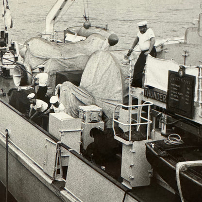 Military Ship Photo Photograph Boat HMCS Thunder Royal Canadian Navy Vintage