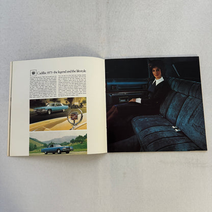 1973 Cadillac Sales Brochure Catalog Fleetwood Brougham Eldorado Coupe DeVille +
