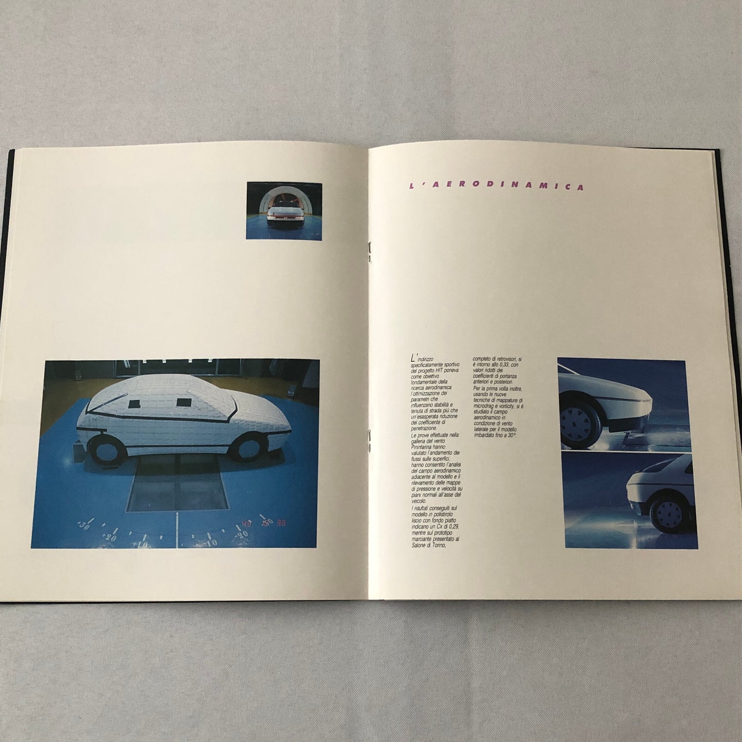 Pininfarina HIT Concept Car Prototype Sales Brochure Catalog Italian