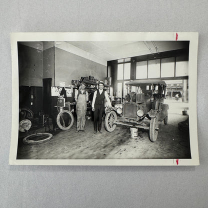 Vintage Auto Shop Photo Mechanic Photograph Car Automobile Modern Print