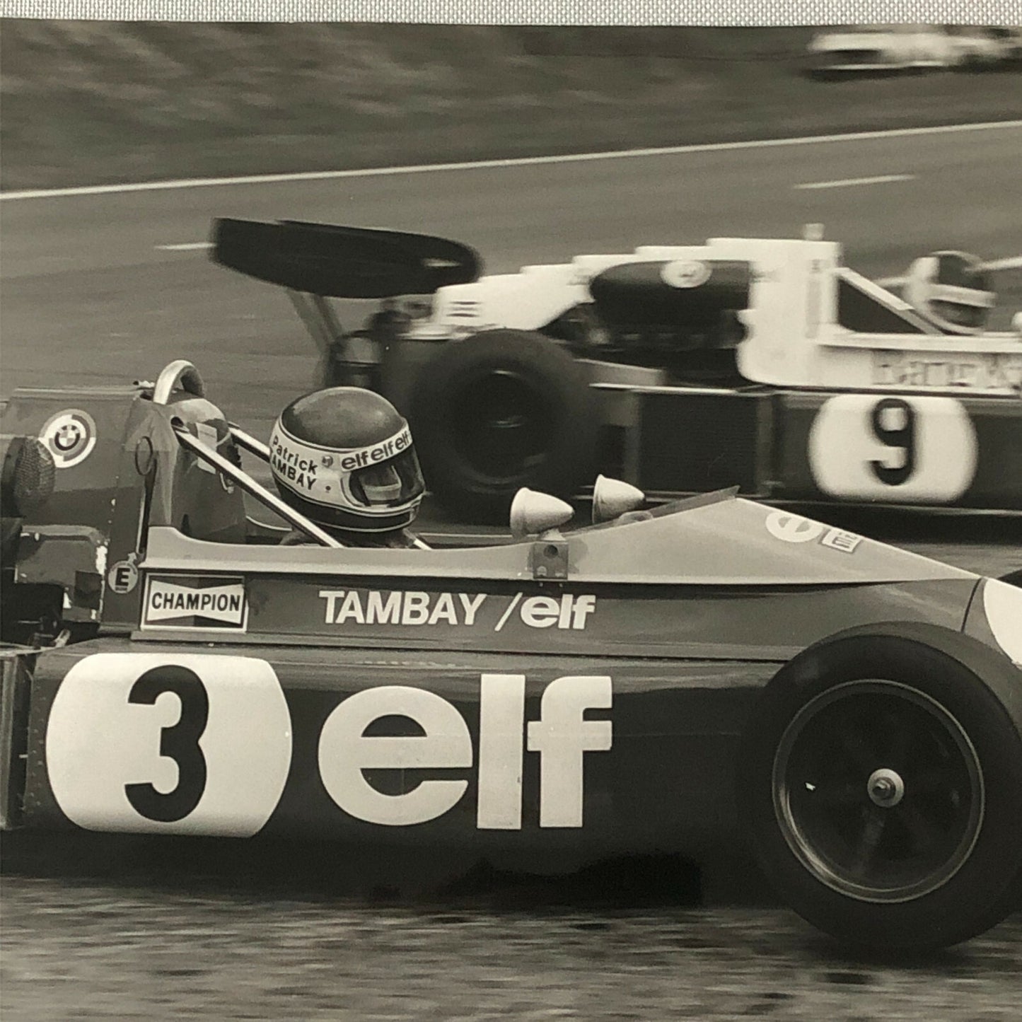 Vintage 1975 Formula 2 F2 Racing Photo Photograph Rouen Patrick Tambay ELF 