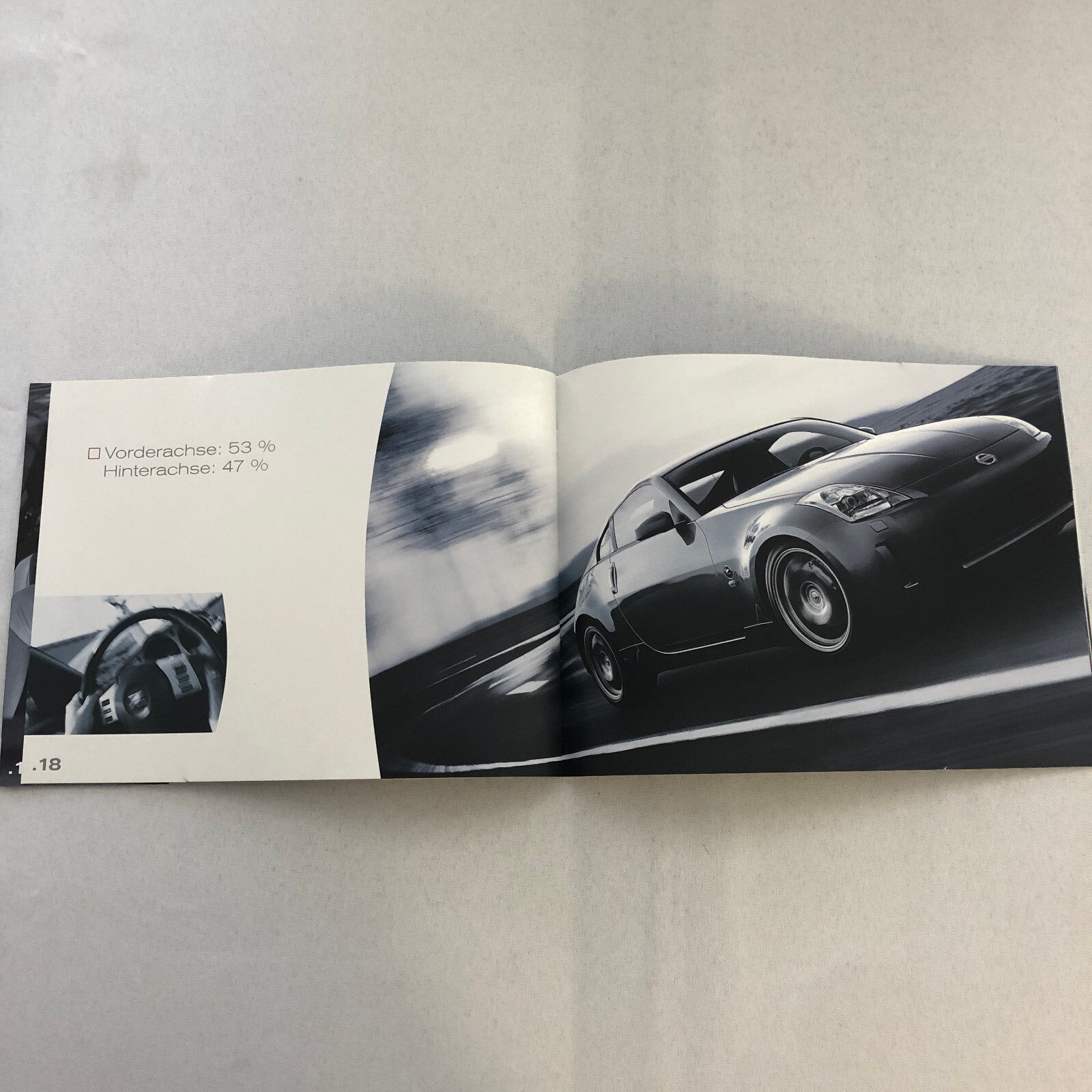 Nissan 350Z 350 Z Car Sales Brochure Catalog GERMAN Text European Market