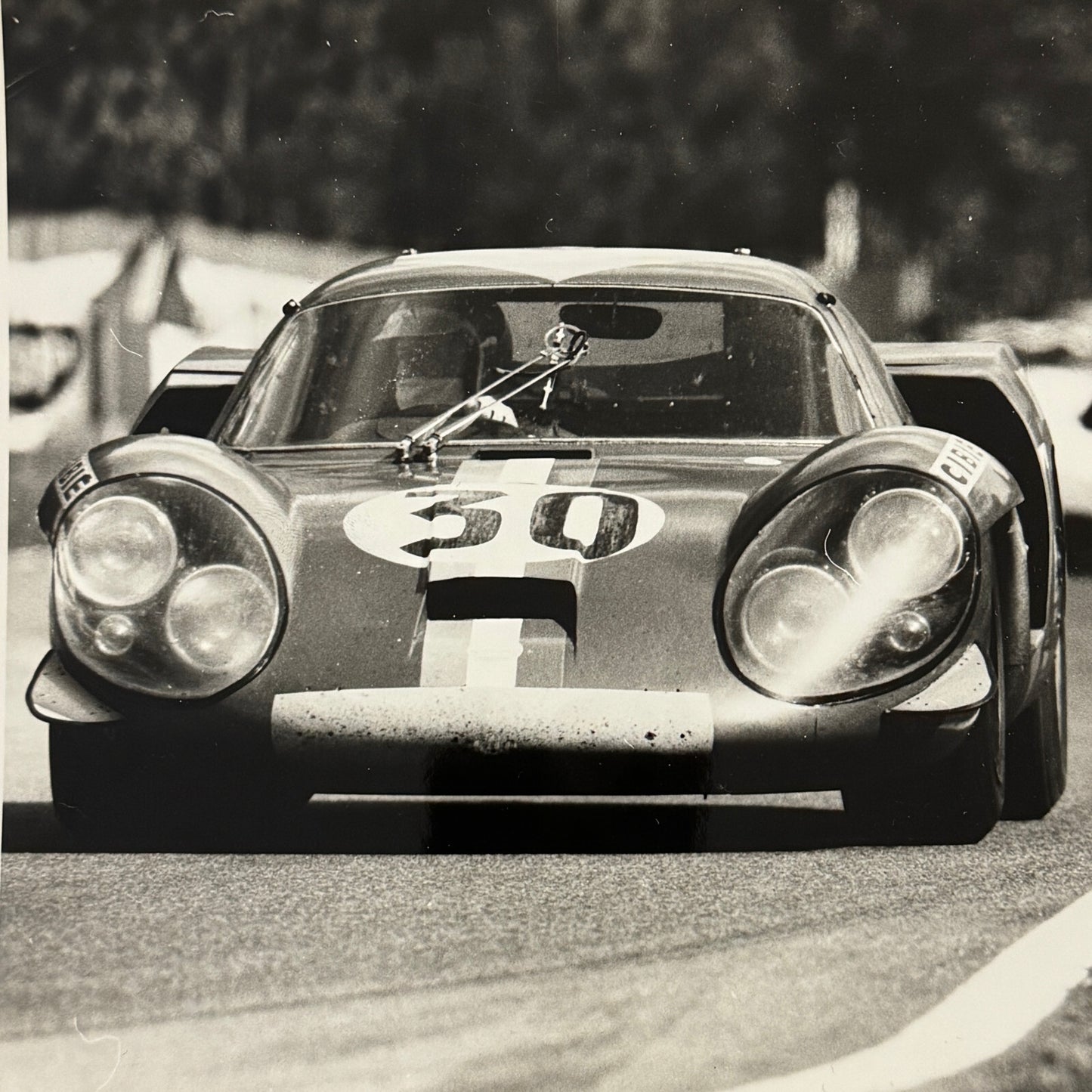 Renault Alpine 3000 Racing Car Photo Photograph Print Vintage 1968