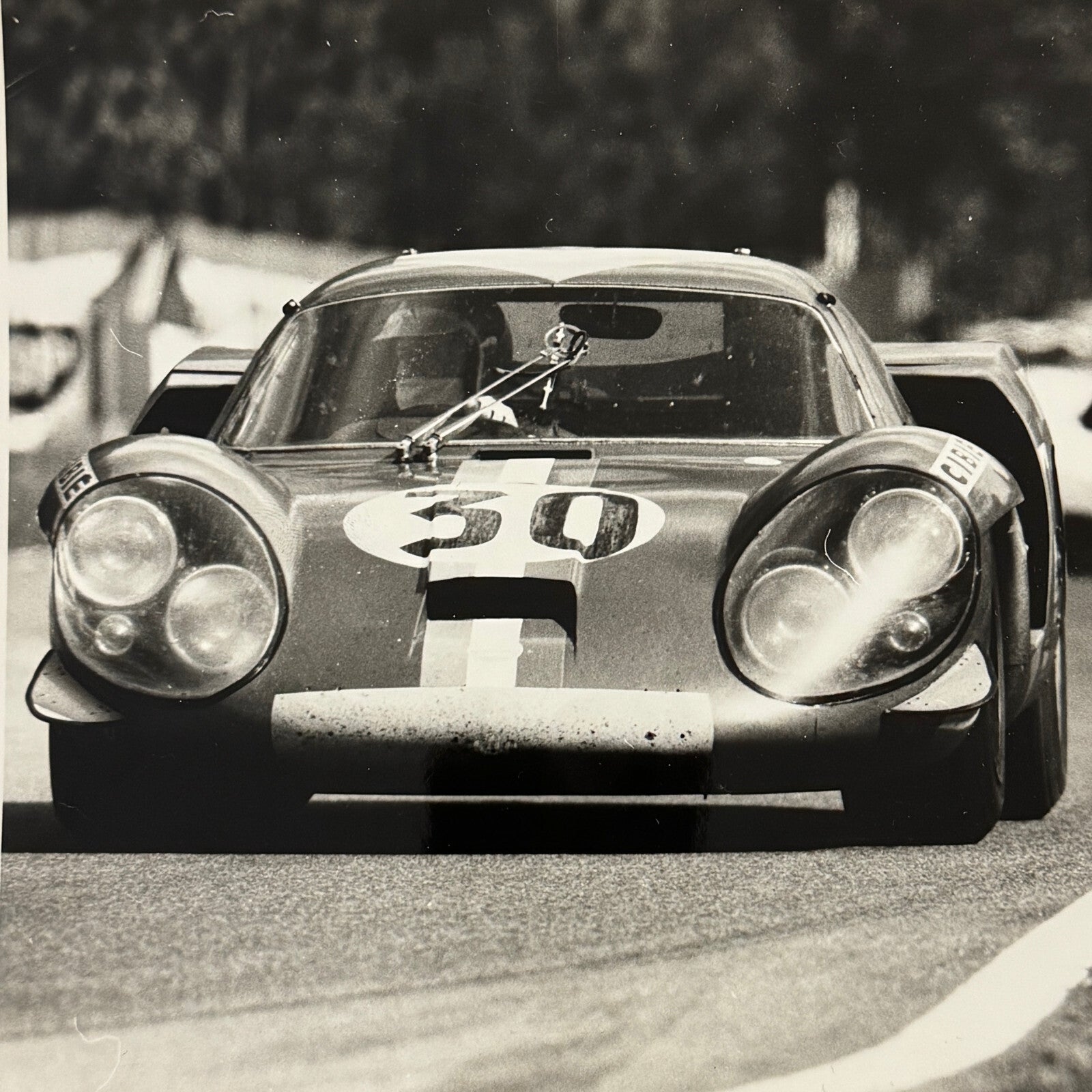 Renault Alpine 3000 Racing Car Photo Photograph Print Vintage 1968