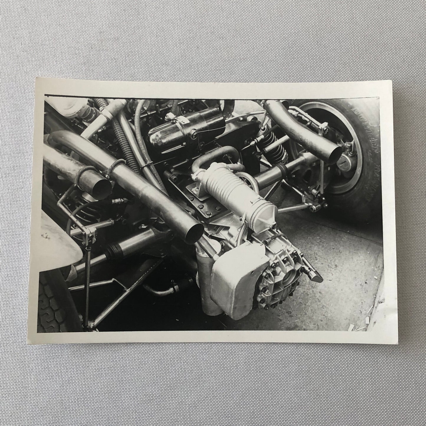 Vintage Grand Prix Racing Car Motor Engine Photo Photograph Print - Tag AL23095