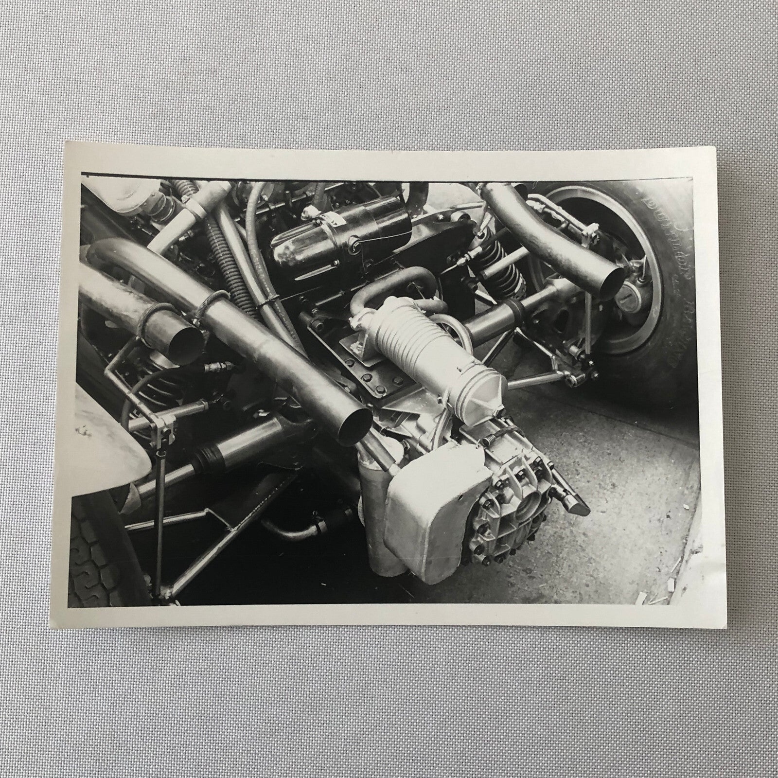 Vintage Grand Prix Racing Car Motor Engine Photo Photograph Print - Tag AL23095