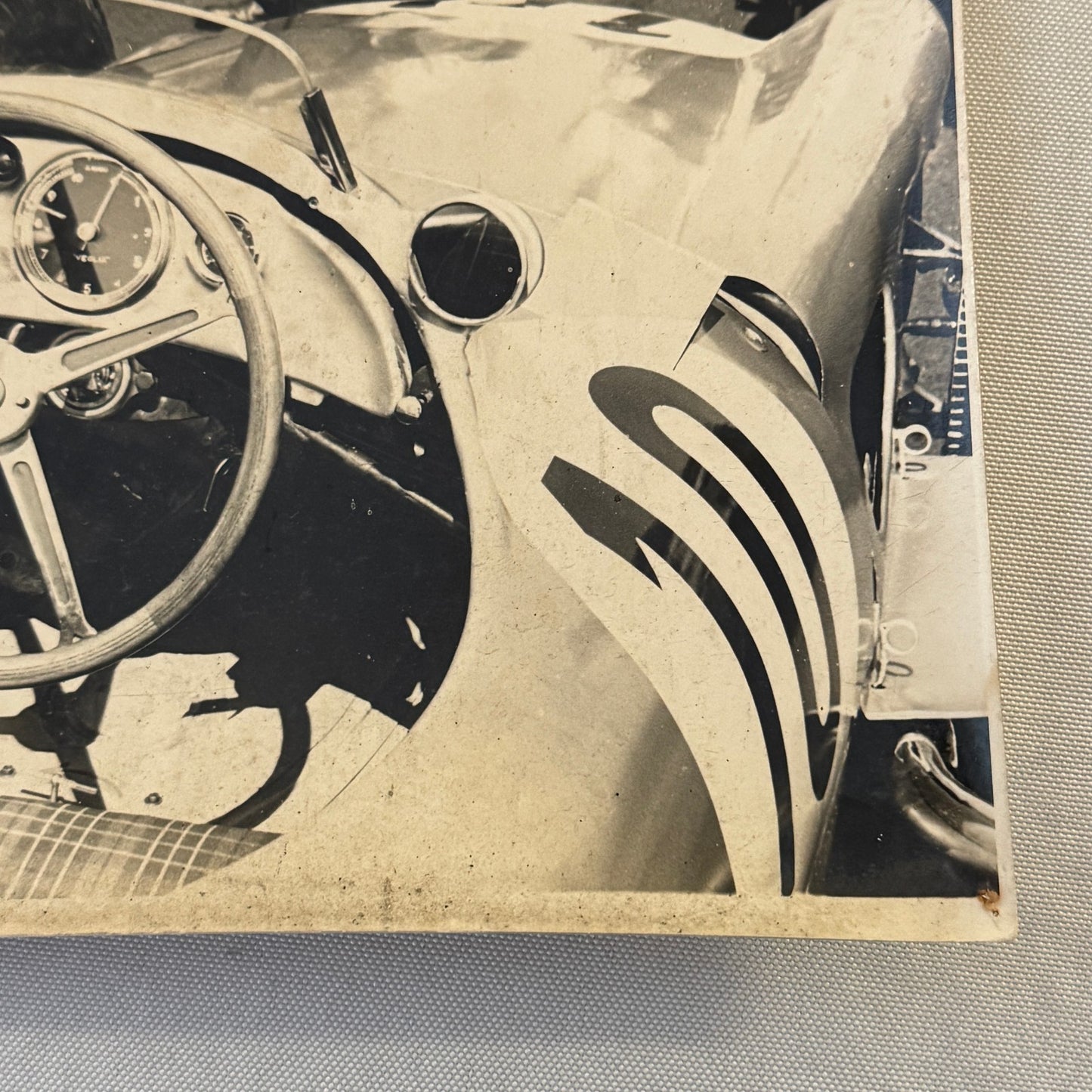 Vintage Racing Photo Photograph Juan Manuel Fangio Mercedes W196 1955 British GP
