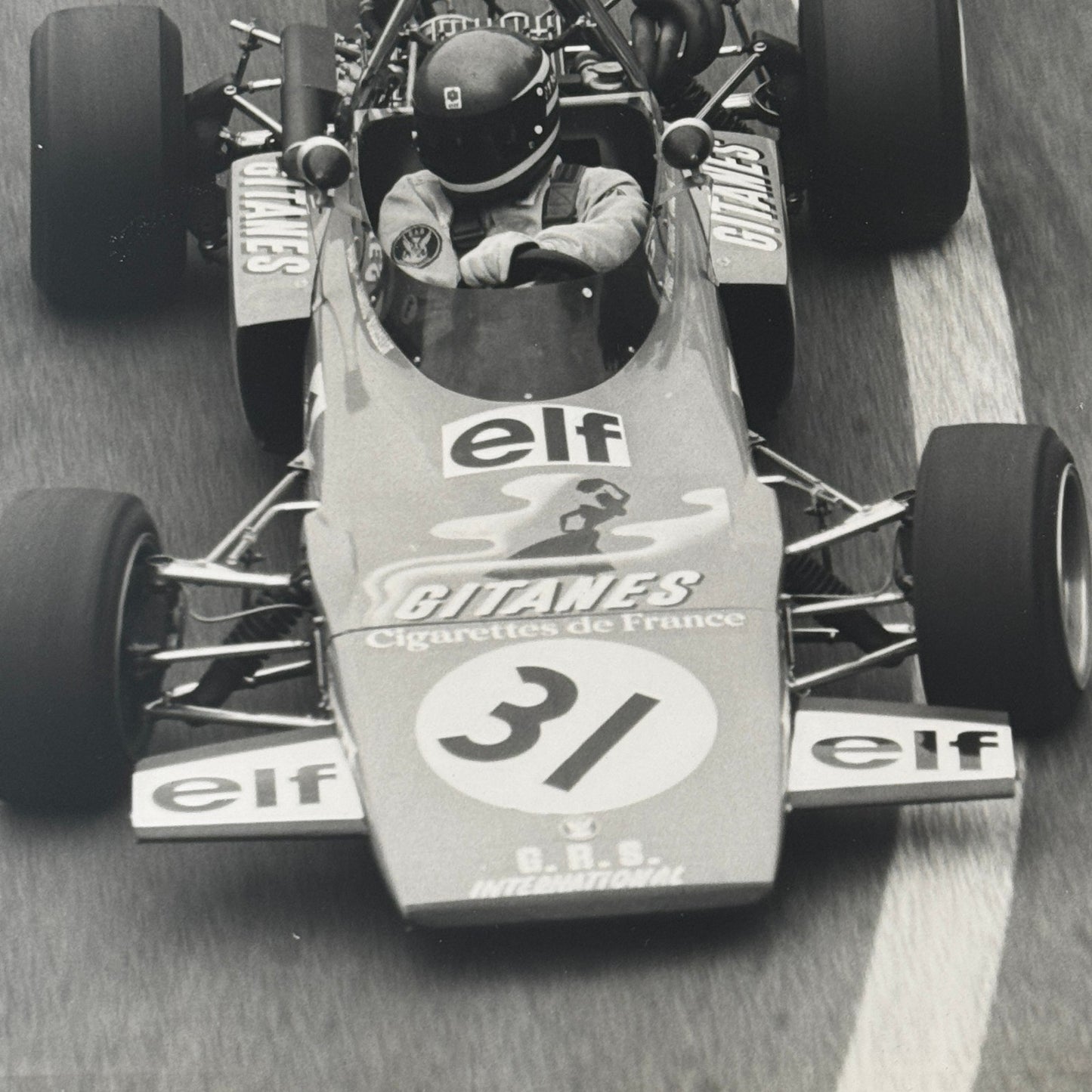 1976 Jacques Laffite Ligier JS5 Gitanes F1 Racing Car DPPI Press Photo Vintage
