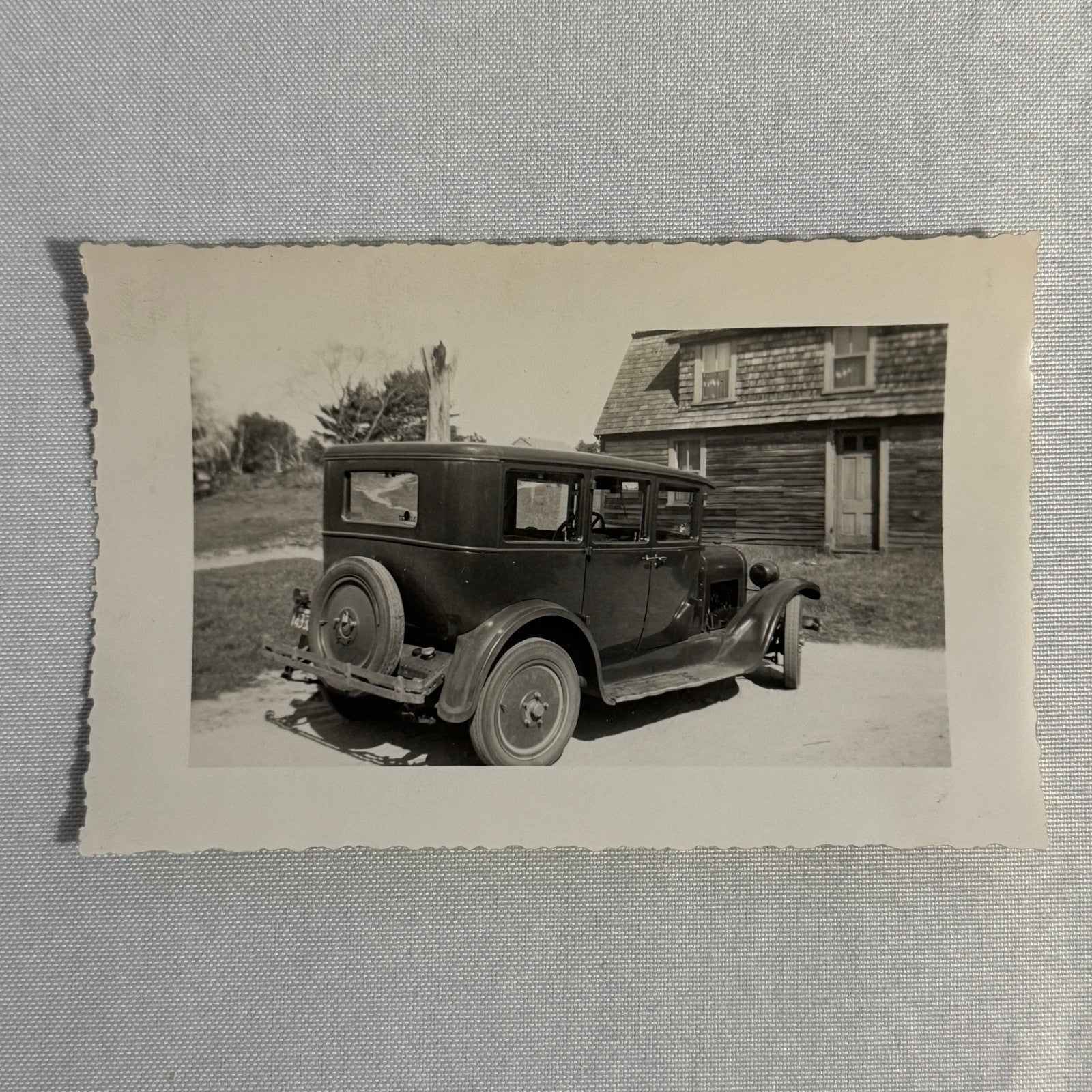 Vintage Automobile Photo Photograph Print Snapshot Car Lot 2x