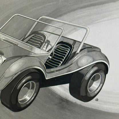 Vintage Volkswagen Dune Buggy Photo Photograph Print VW