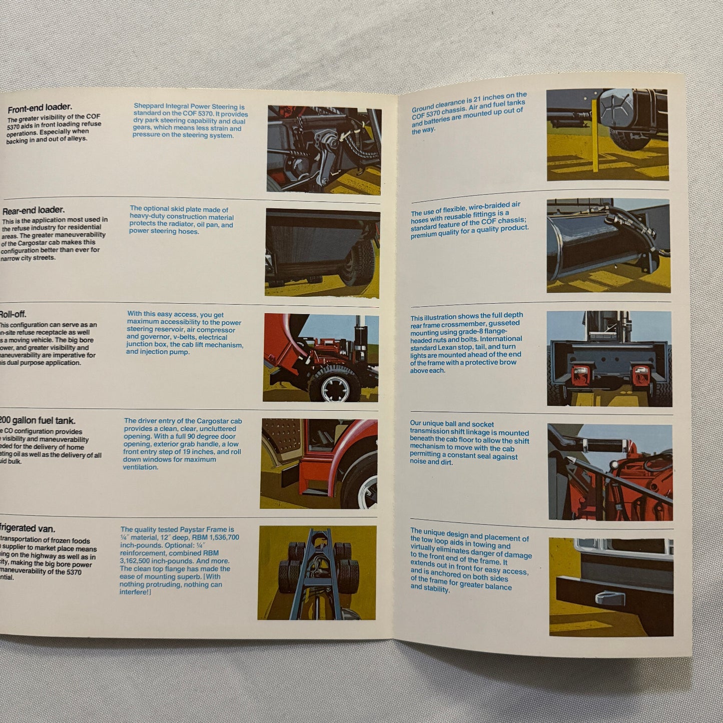 International COF 5370 Garbage Truck Refuse Truck Sales Brochure Catalog