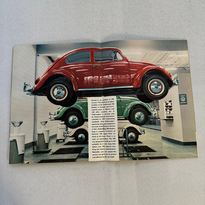 Volkswagen VW 1200 Beetle Bug Car Sales Brochure Catalog Advertising Vintage
