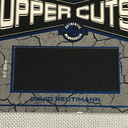 2010 Wheels Uppercuts David Reutimann Pit Sign Relic Card /75 NASCAR