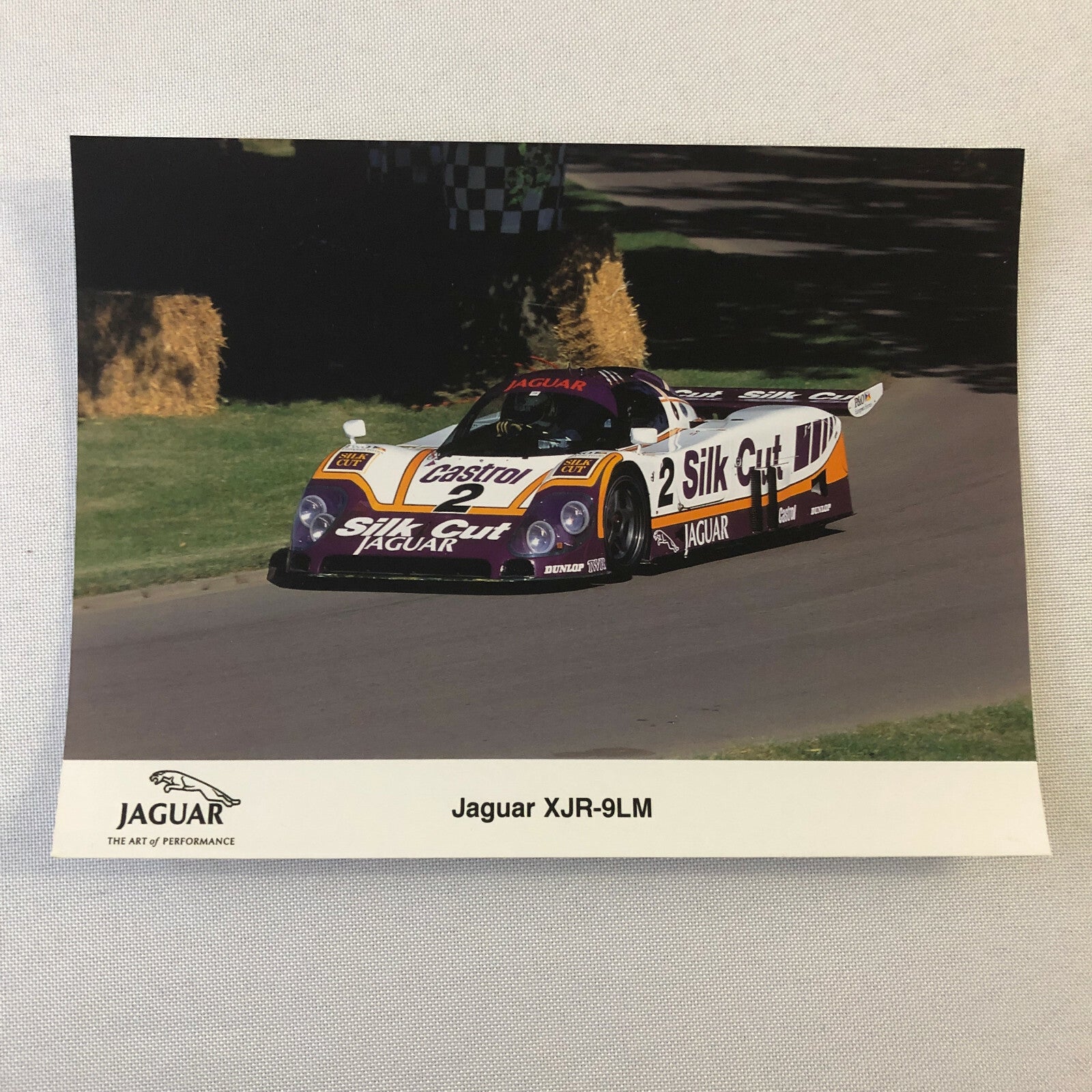 Vintage Jaguar Silk Cut XJR-9LM Racing Car Photo Photograph Jaguar XJR 9LM 