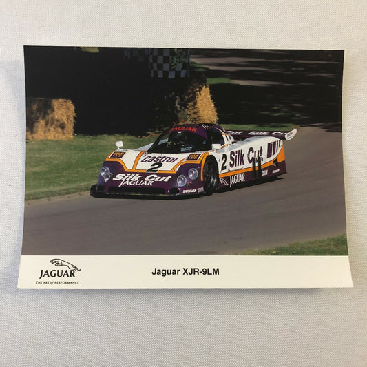 Vintage Jaguar Silk Cut XJR-9LM Racing Car Photo Photograph Jaguar XJR 9LM 