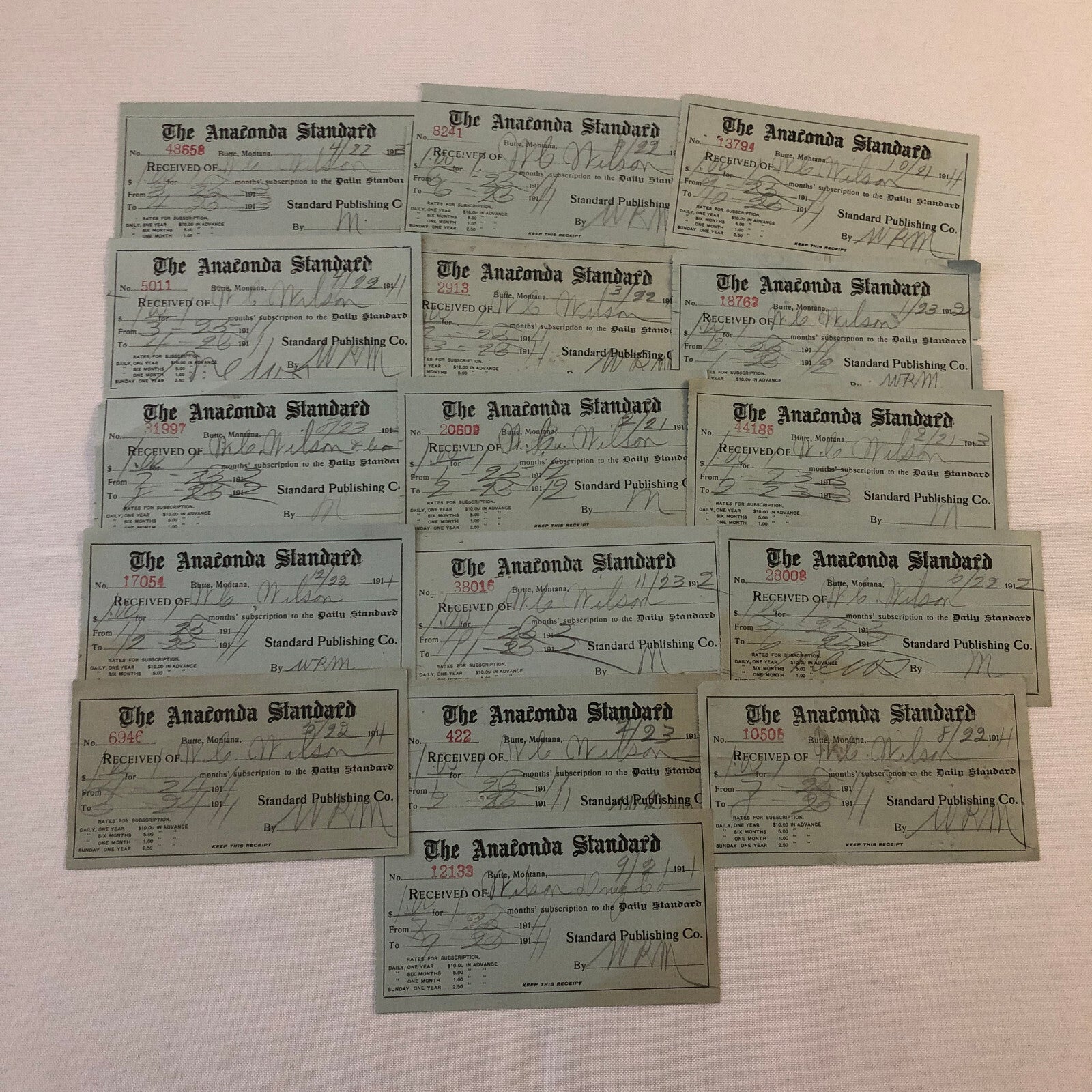 The Anaconda Standard Butte Montana Newspaper Document Ephemera Lot 16x 1910s