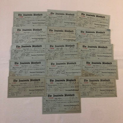 The Anaconda Standard Butte Montana Newspaper Document Ephemera Lot 16x 1910s